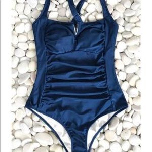 Navy blue one piece